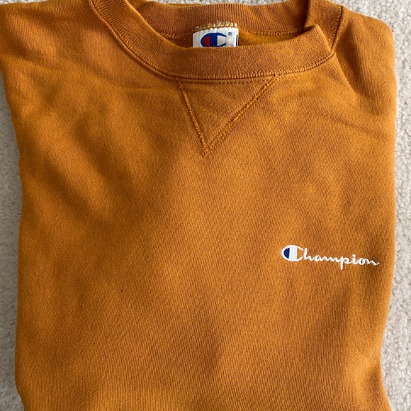 Dark Mustard Yellow Champion Sweatshirt 